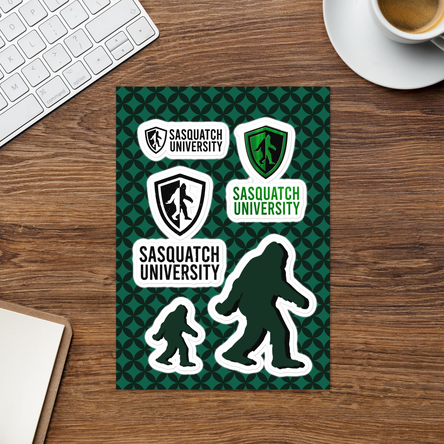 Sasquatch University Sticker sheet