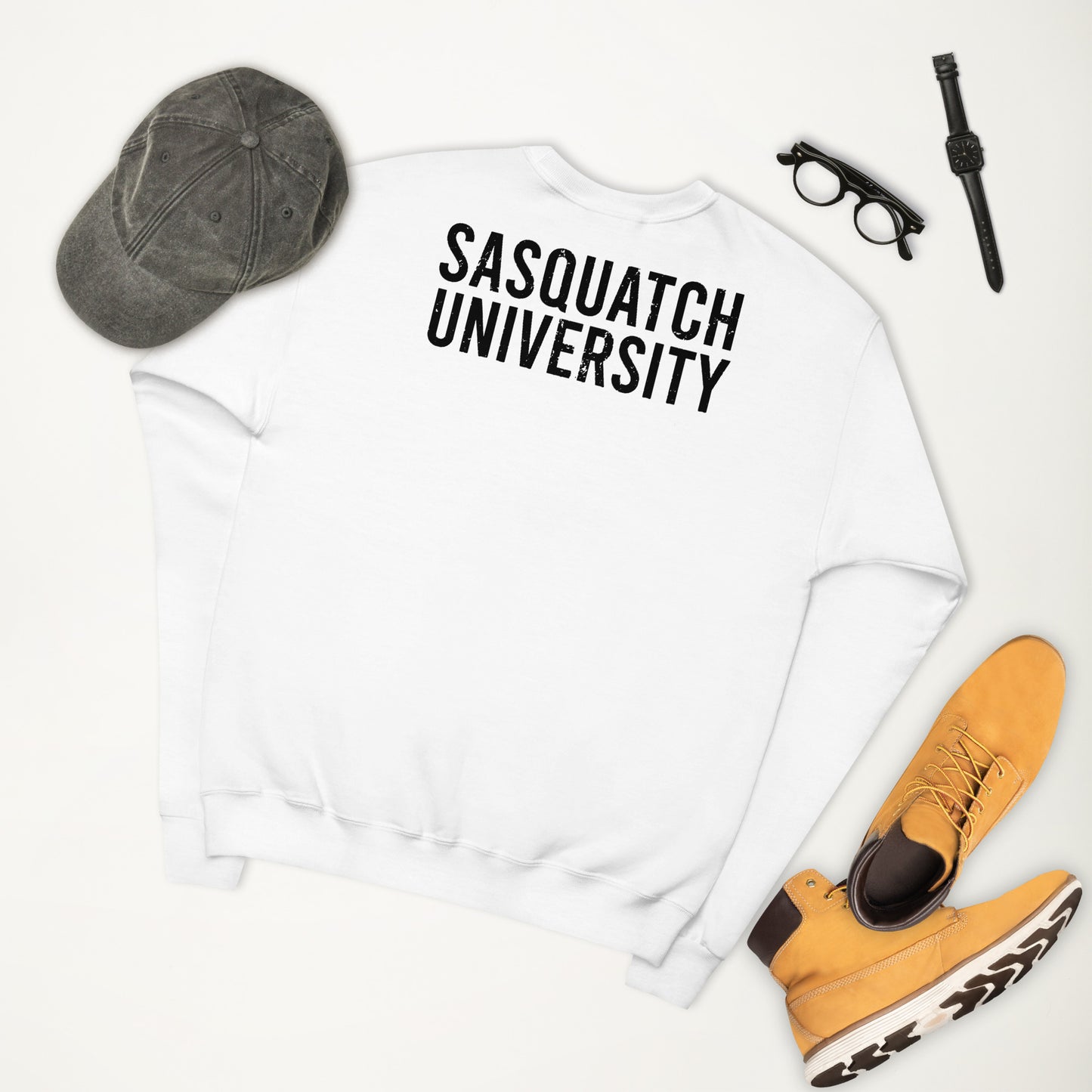 Sasquatch University Unisex fleece sweatshirt